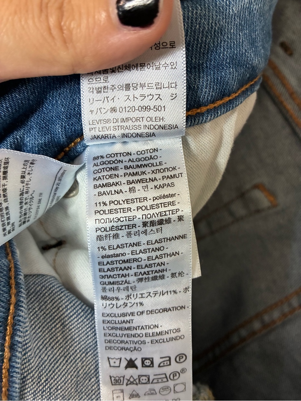 Classic Levi Straight Fit Men's Jeans - Blue Size W40 L32 - Picture 12 of 12